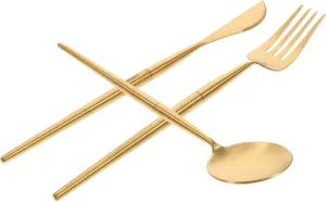 Camping Silverware Set Reusable Spoon Cutlery Fork Stainless Steel Kit