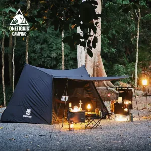 Camping Tent Black Tigris Series SOLO Backpacking Shelter for Bushcrafters & Survivalists