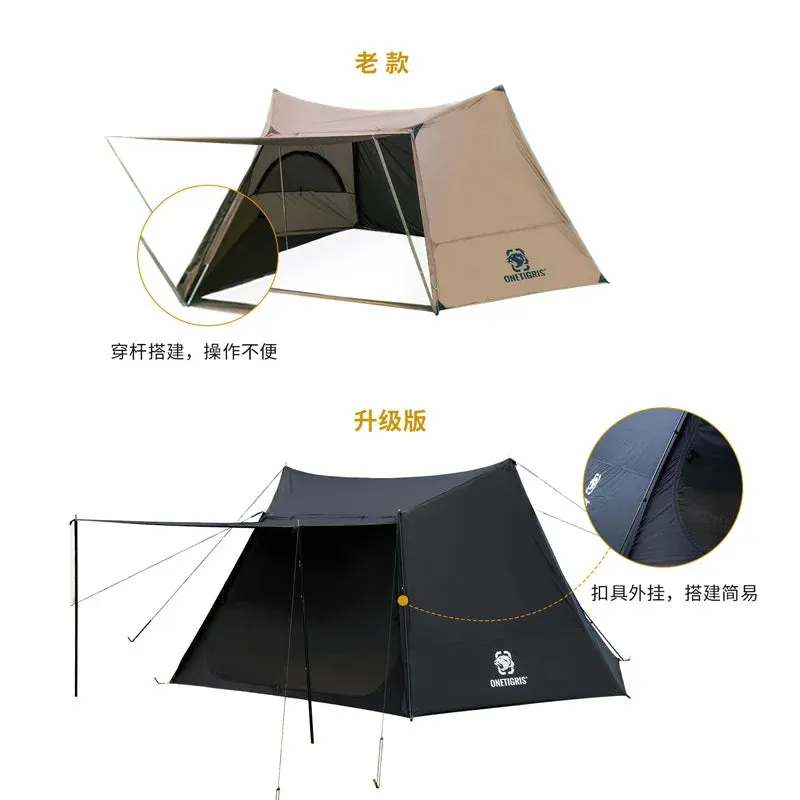 Camping Tent Black Tigris Series SOLO Backpacking Shelter for Bushcrafters & Survivalists