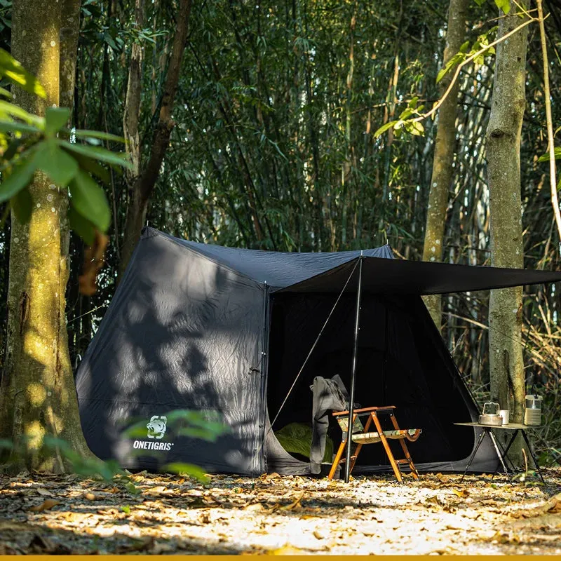 Camping Tent Black Tigris Series SOLO Backpacking Shelter for Bushcrafters & Survivalists