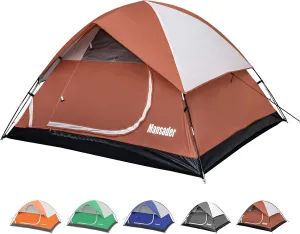 Camping Tent, Waterproof 2/3/4 Person Tents for Camping, Lightweight Easy Set Up Outdoor Hiking Tent Backpacking Tent with Carry Bag, Backpack Tent Suit for Family Beach Hiking Travel