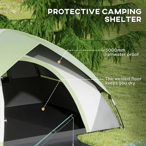 Camping Tent - Waterproof & Spacious for 4-5 People
