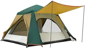 Camping Tent with 2 Doors,Automatic Pop Up Instant Tent for Outdoor Hiking Outdoor Easy Setup