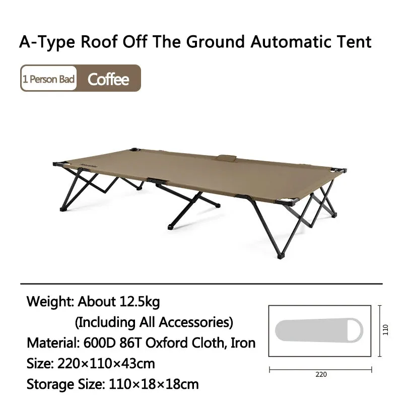 Camping Tent with Camp Bed - Roof Top Tent for Outdoor Travel
