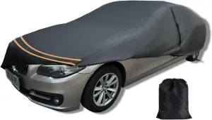 Car Cover Waterproof All Weather Custom Fit for Toyota Camry 1996-2025/Honda Accord 2001-2025, Indoor/Outdoor Waterproof Car Cover Rain Sun/UV Proof with Door Zipper & Windproof Straps