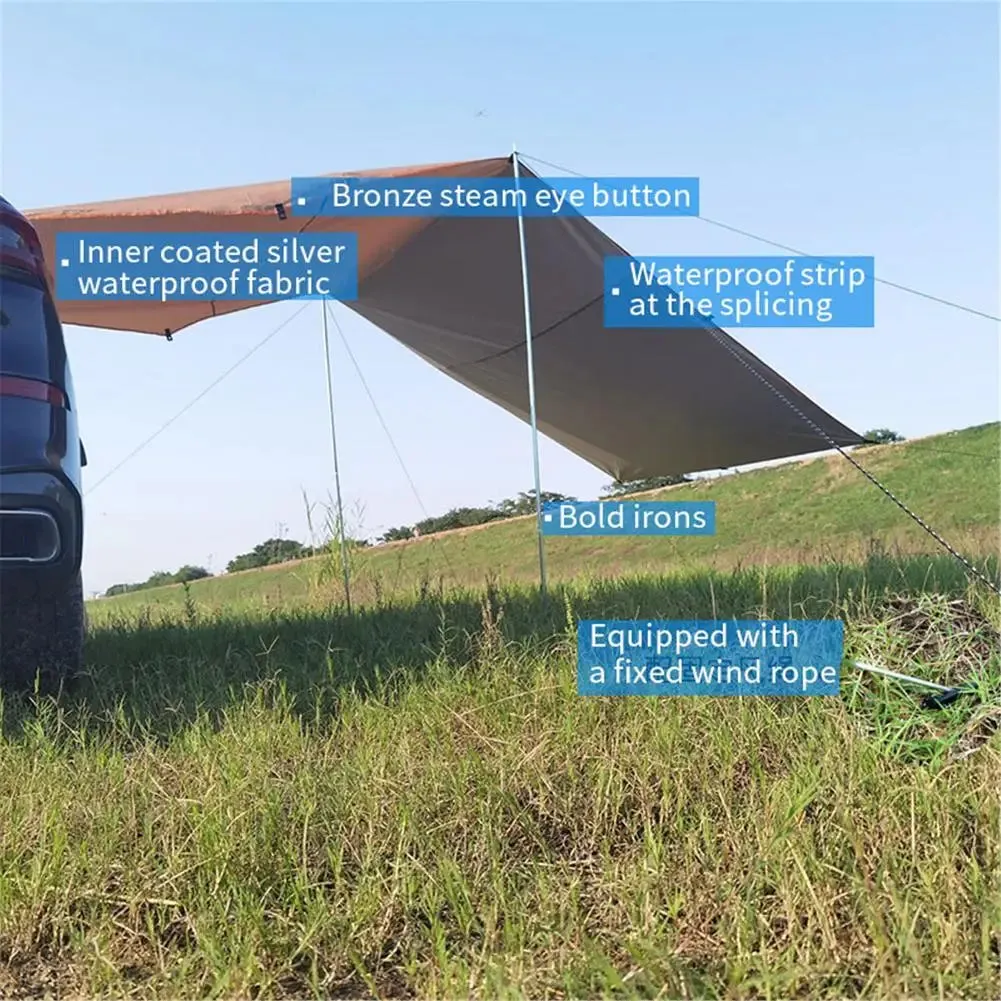 Car Side Awning - Quick-Install Waterproof Canopy for Camping