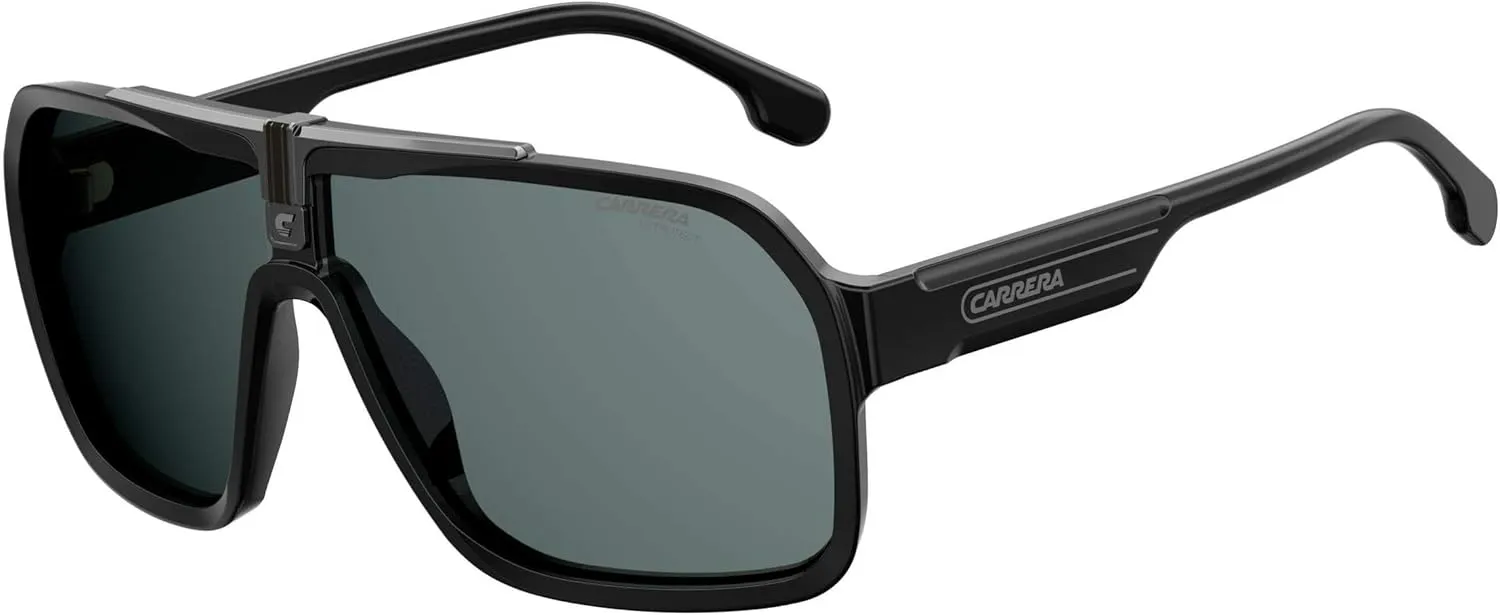 Carrera CA1014/S Square Sunglasses for Men   BUNDLE With Designer iWear Eyewear Kit