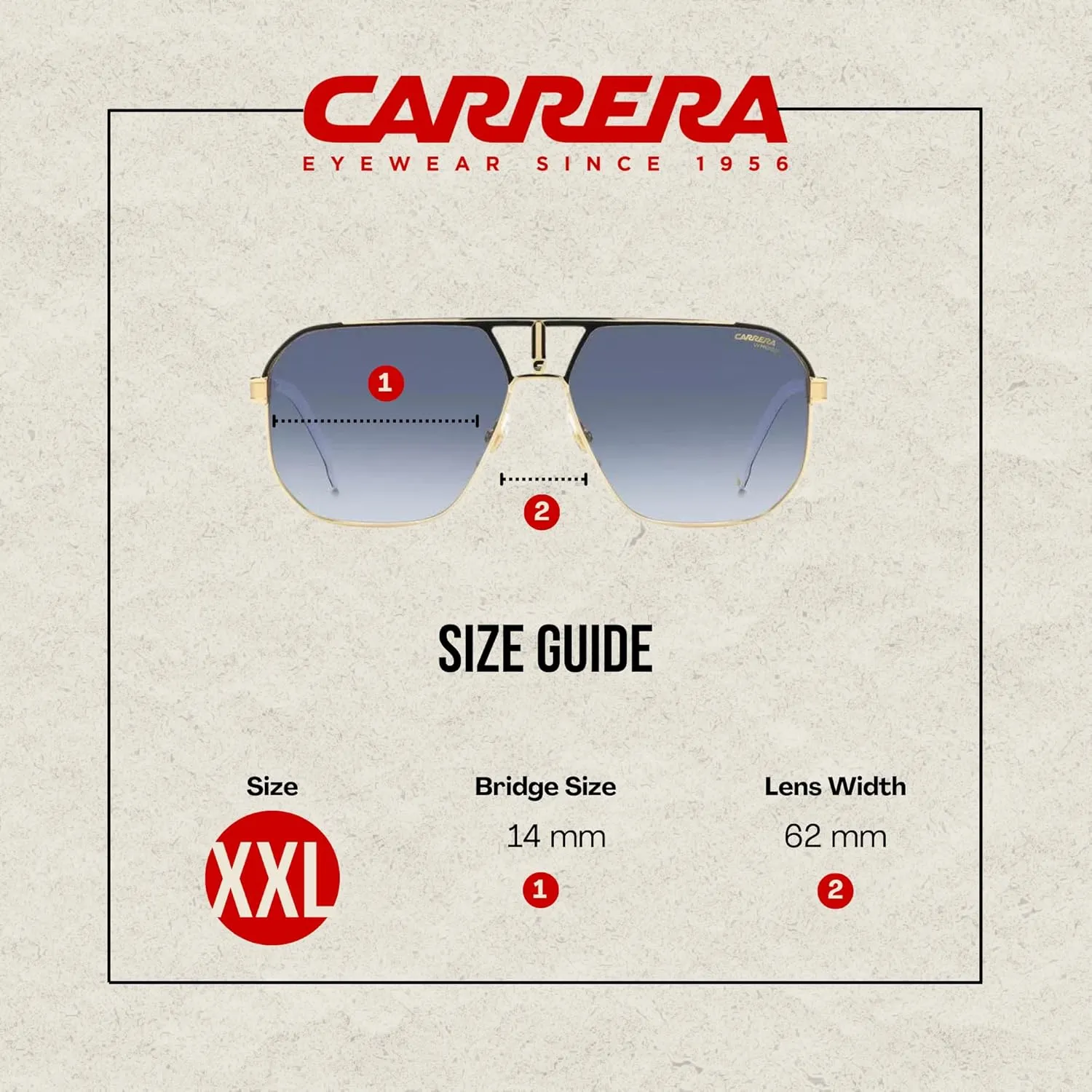 Carrera CA1062/S Square Sunglasses for Men   BUNDLE With Designer iWear Complimentary Eyewear Kit
