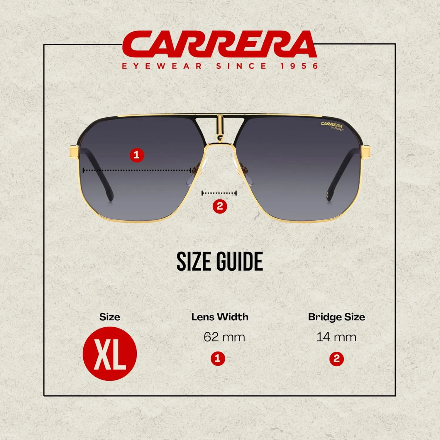 Carrera CA1062/S Square Sunglasses for Men   BUNDLE With Designer iWear Complimentary Eyewear Kit