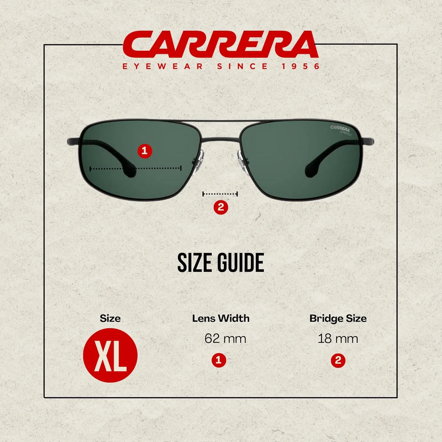 Carrera CA8036/S Sunglasses for Men   BUNDLE With Designer iWear Eyewear Kit