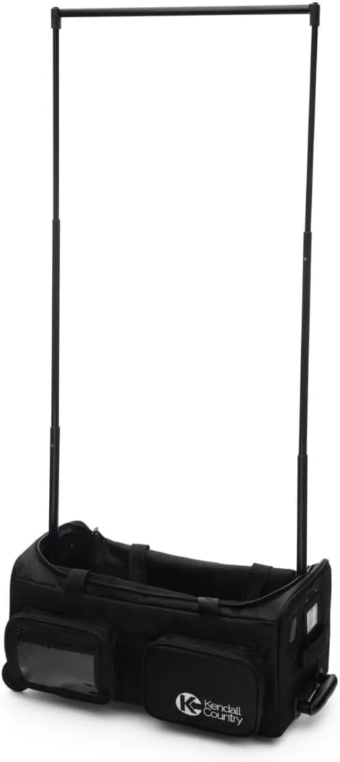 Carry On (Mini) Dance Bag with Garment Rack – Kendall Country Duffel with Rack 22 Inch Luggage for Cheer Sports Travel Skating Raven Black