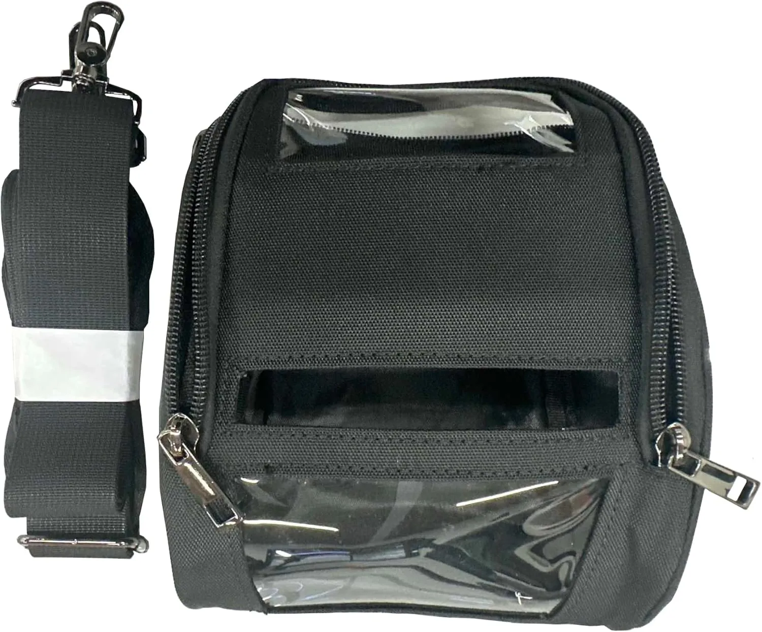 Carrying Case for Zebra ZQ520 & ZQ521 - Portable Thermal Label Printer Bag with Shoulder Strap, Easy Transport and Protection, Convenient Label Access, Black