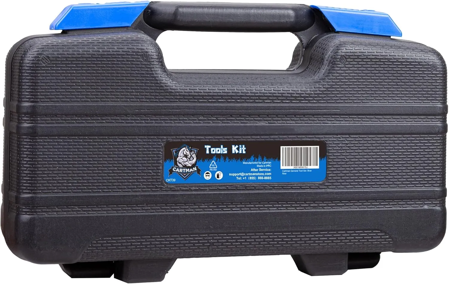CARTMAN 39piece Cutting Plier Tool Set General Household Kit with Plastic Toolbox Storage Case Blue