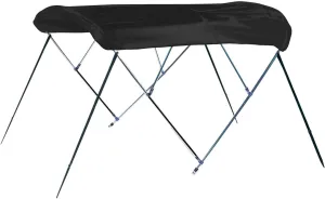 Carver A5475TB-02 6'L 3-Bow Round Tube Bimini Top Kit - 54" H, Fits 73"-78" W, Jet Black