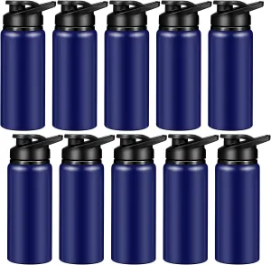 CHENGU Water Bottle Bulk 20 oz Aluminum Reusable Bottles Lightweight Snap Lid Water Cups Easy Carry Leak Proof Travel Tumbler for Gym Sports Camping Hiking Fishing