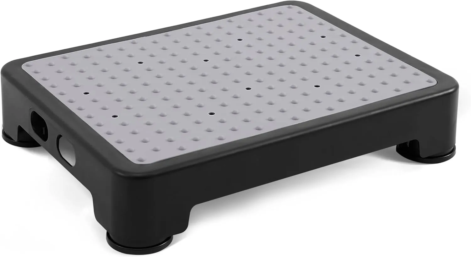 CHIKILLA Step Stool for Adults Kids and Seniors, Non-Slip Step Platform Indoor and Outdoor for Pregnant Woman, Portable Stair Assist for Kitchen, Office, Bedroom Car, Bedside and Shower, Black-Gray