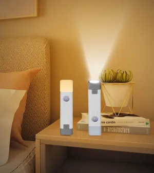 Chunace Motion Sensor Night Light with LED Flashlight, Cool Gadgets for Cruise Ship Cabin Essentials Nightlight, RV Car Accessories for Camping Travel, Hotel Bathroom, Rechargeable