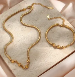 Chunky Snake Ball Chain Necklace
