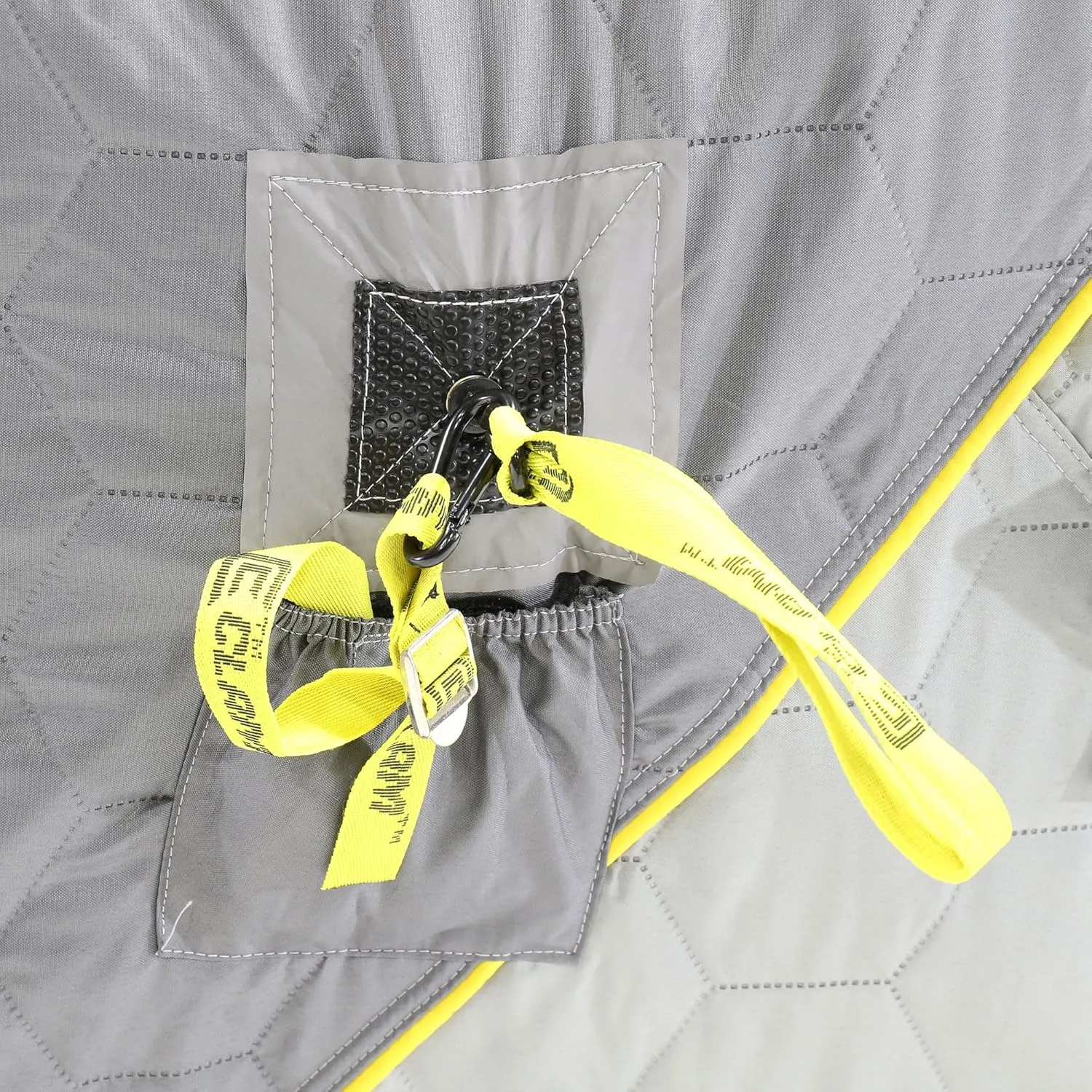 CLAM Portable Fishing Angler Thermal Hub Shelter Tent with Anchor Straps, Carrying Bag
