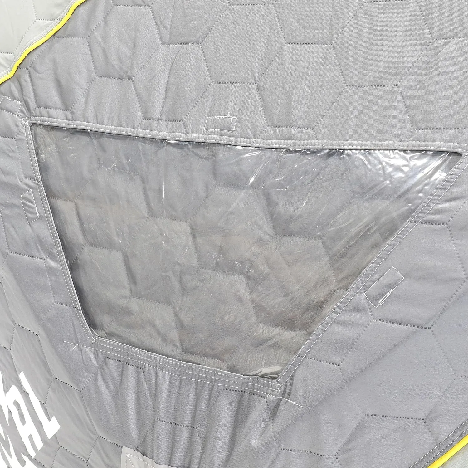 CLAM Portable Fishing Angler Thermal Hub Shelter Tent with Anchor Straps, Carrying Bag