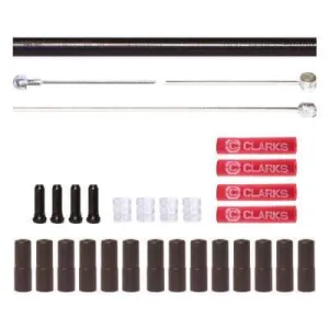 Clarks Stainless Steel Brake And Gear Cable Kit Black