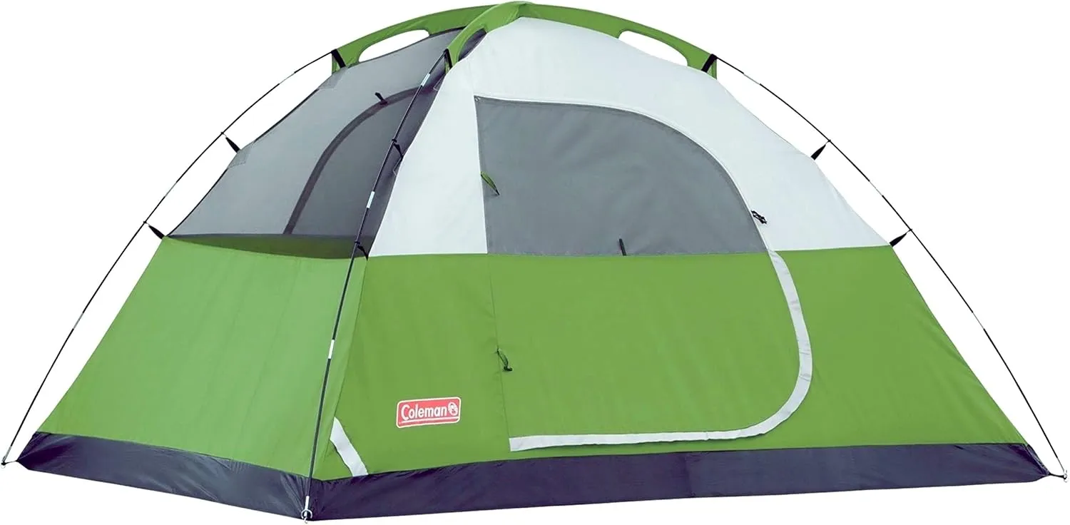 Coleman Sundome 4-Person Tent with Rainfly, Weatherproof Tent Sets Up in 10 Mins