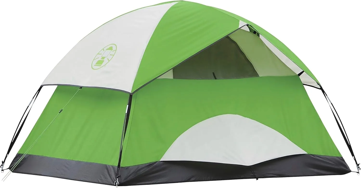 Coleman Sundome 4-Person Tent with Rainfly, Weatherproof Tent Sets Up in 10 Mins