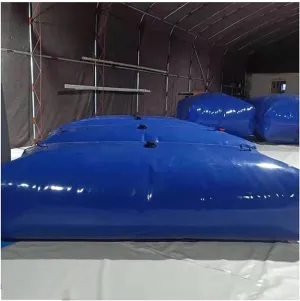 Collapsible Water Container, Cube Transport Water Storage Bag with Faucet and Drain Valve, for Outdoor Emergency Water Use, Customizable (Color : Blue, Size : 5000L/2.5X2X1M)