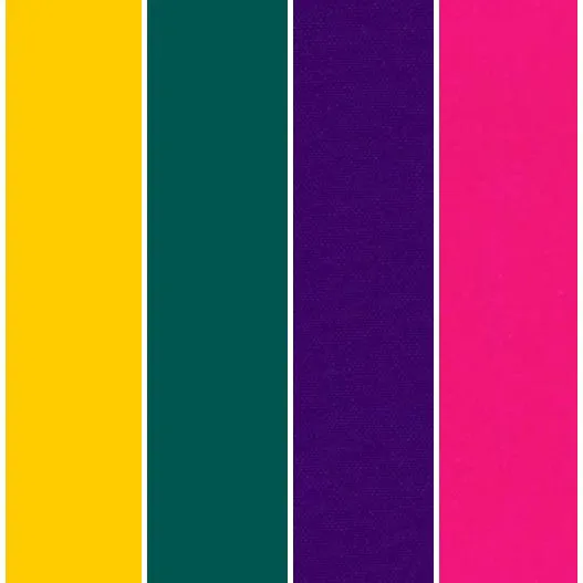 Color Block : Magenta Yellow Sling