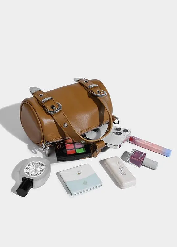 Compact Barrel Crossbody Bag