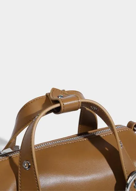 Compact Barrel Crossbody Bag