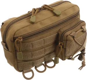 Compact Emergency Medicine Bag with Modular Storage Lightweight Fanny Pack for Hiking Camping Travel and Outdoor Survival Gear