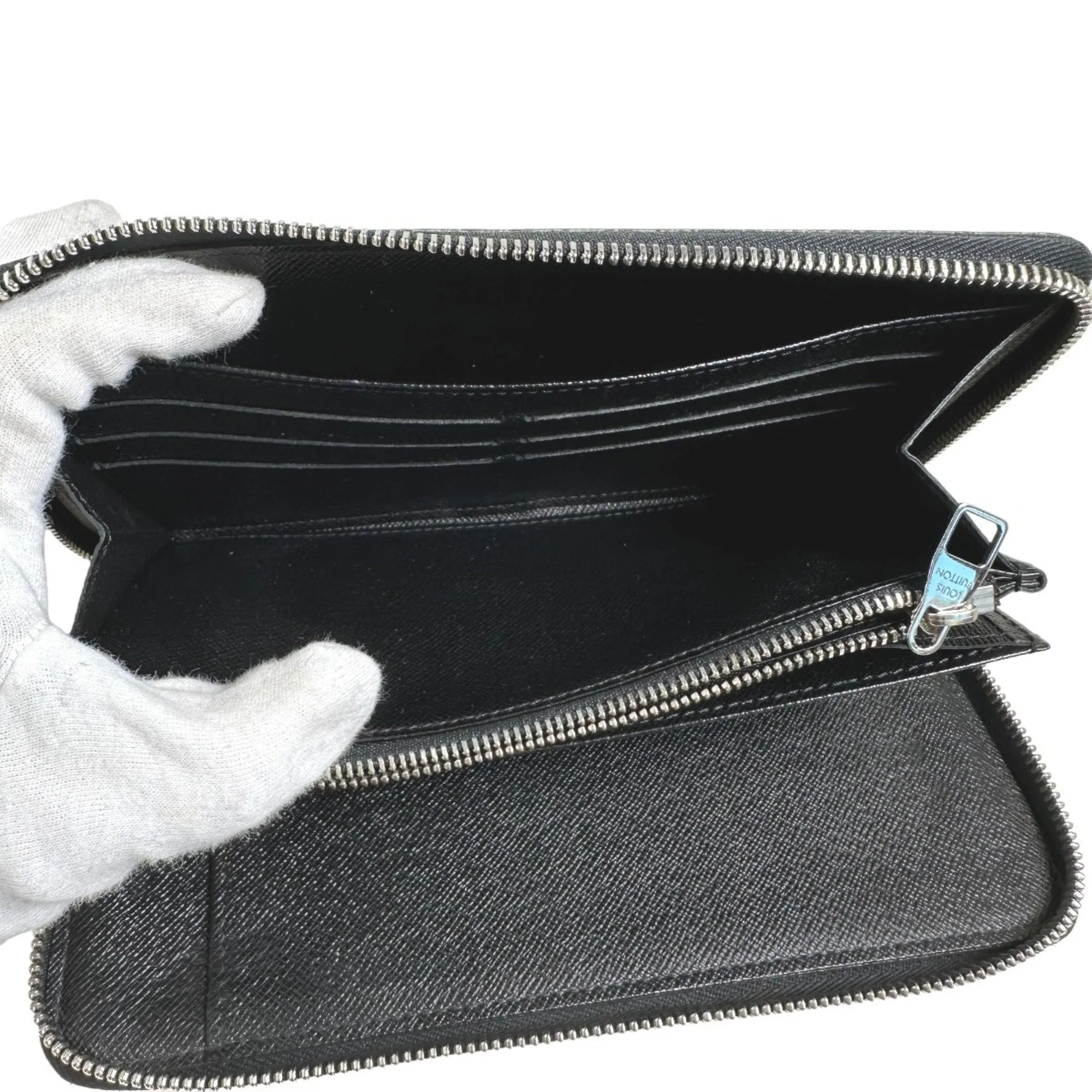 Compact Graphite Organizer Wallet