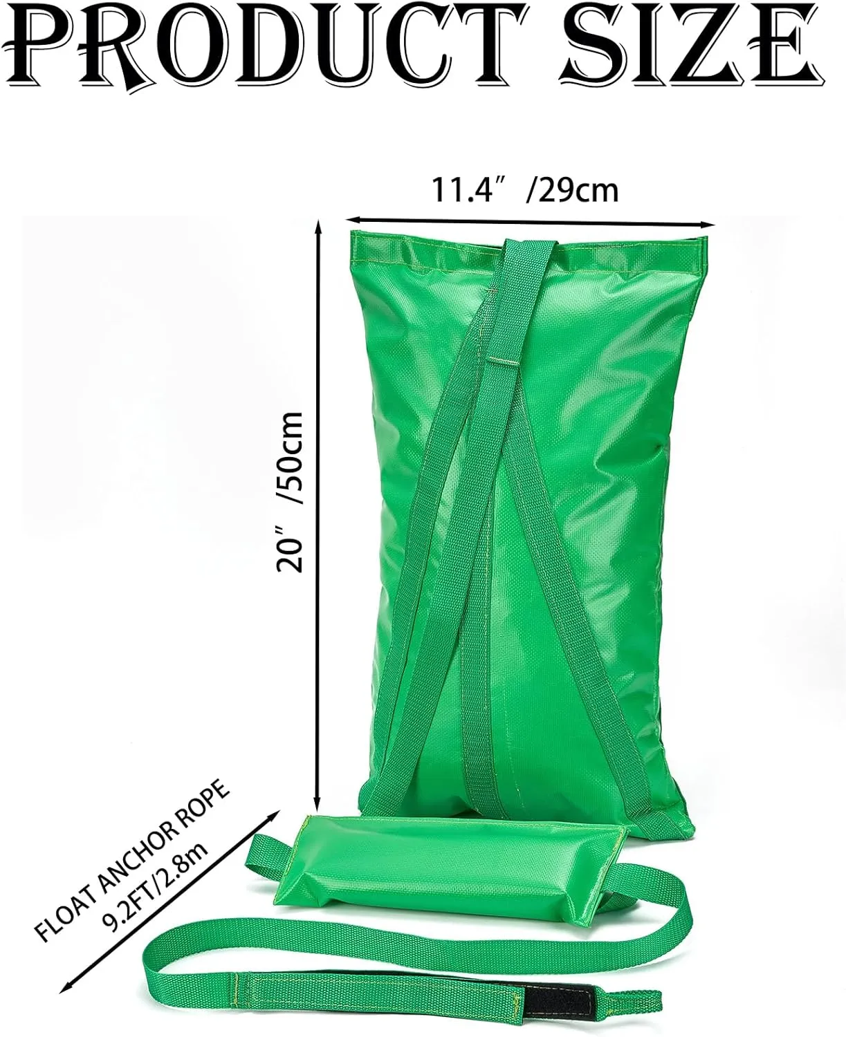 Compact Pool Float Anchor Bag, 2-in-1 Sand Anchor with Integrated Float Anchor Rope for Flotation Boards, Floating Rafts, Pool Toys and Inflatables