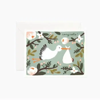 Congrats Stork Card