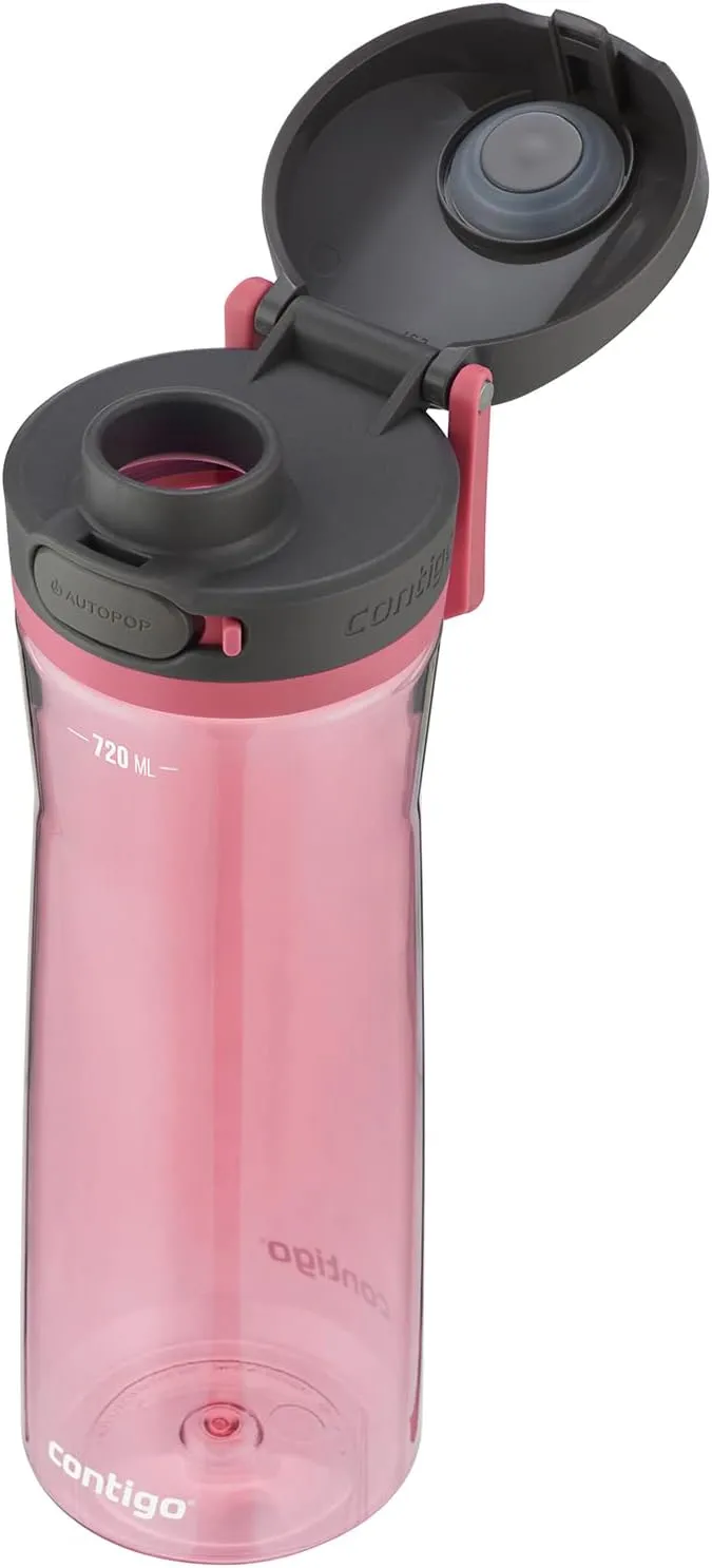Contigo Jackson drinks bottle, large BPA-free water bottle, 100% leakproof and dishwasher safe, outdoor sports bottle, for cycling, jogging, hiking, work and school, 720 ml