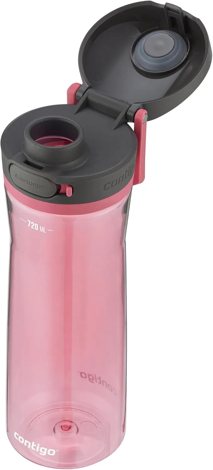 Contigo Jackson drinks bottle, large BPA-free water bottle, 100% leakproof and dishwasher safe, outdoor sports bottle, for cycling, jogging, hiking, work and school, 720 ml