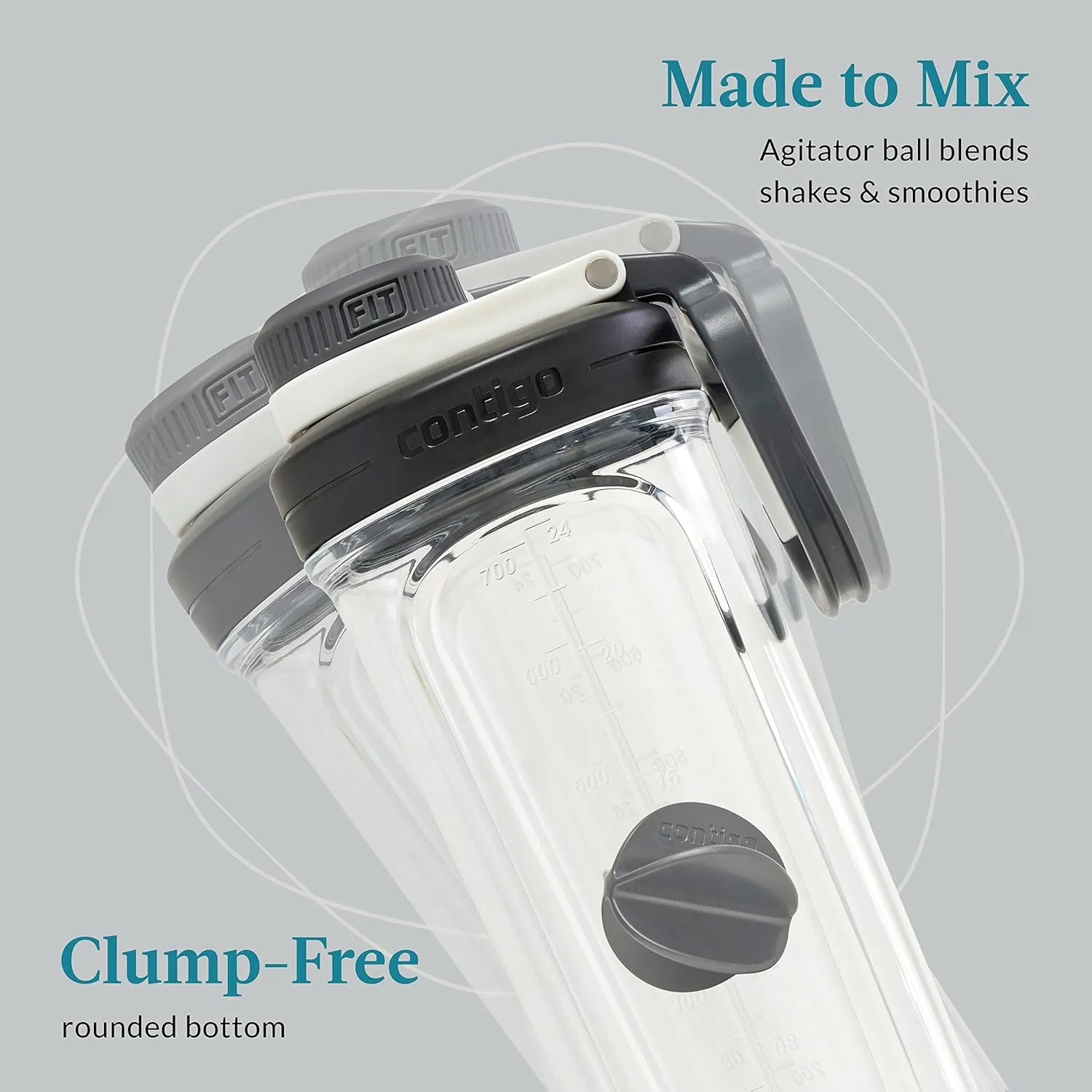Contigo Shake & Go 2.0 Antimicrobial Shaker Bottle, 28 oz.
