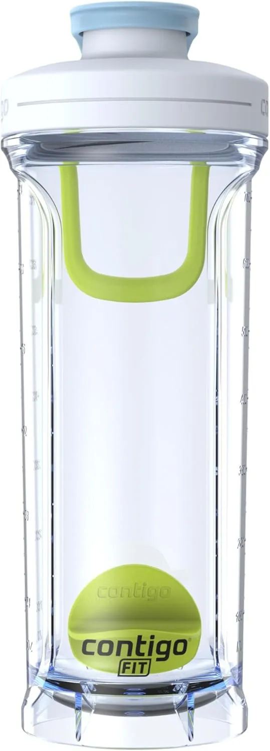Contigo Shake & Go Shaker Bottle, 28oz, Single Pack, Salt/Macaroon