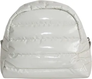 Cosmetic Case with Zipper Top, Puffer Nylon Construction, Machine Washable, Fits All Makeup Essentials, Colorful Collection of 6 (Eggshell)