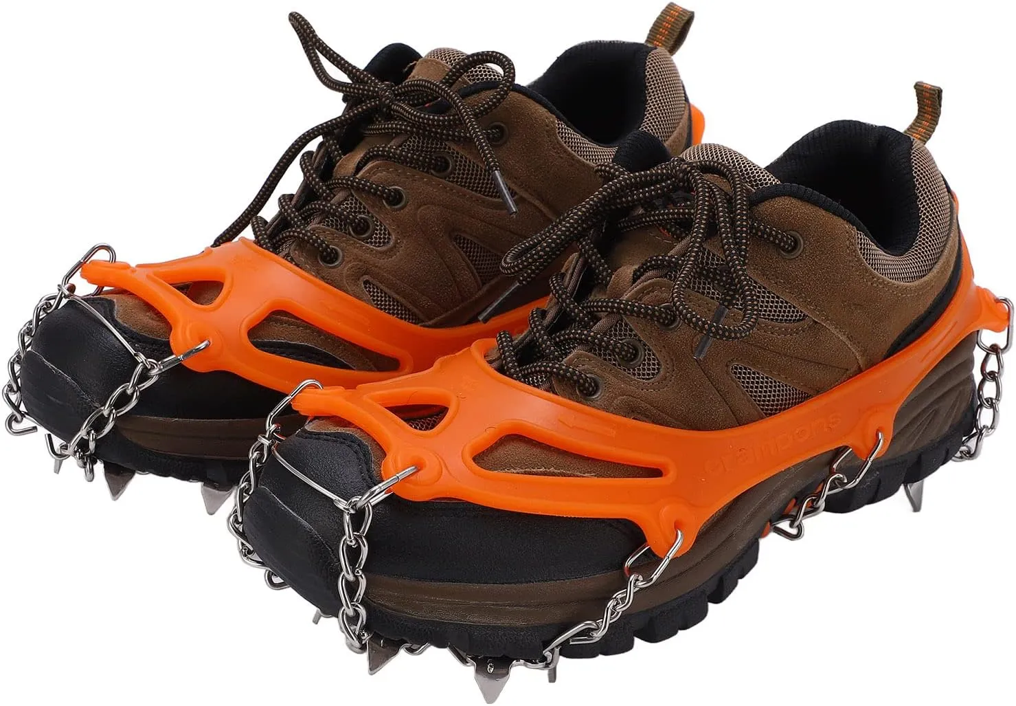 Crampons for Hiking, for Hiking 12 Tooth Spikes with 2Pcs for Mountaineering