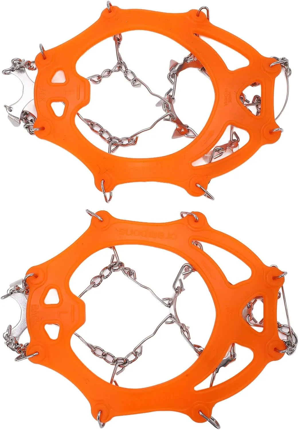 Crampons for Hiking, Hiking Spikes Micro Spikes with 2Pcs 12 Tooth for Mountaineering