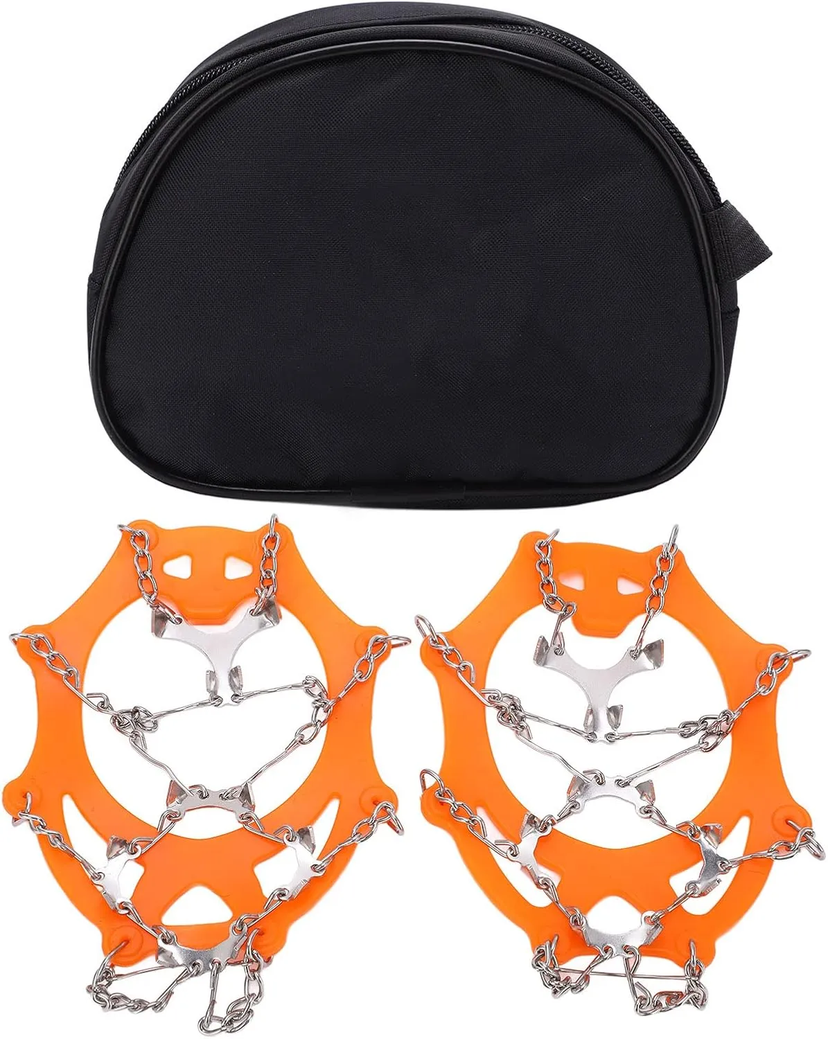 Crampons for Hiking, Hiking Spikes Micro Spikes with 2Pcs 12 Tooth for Mountaineering