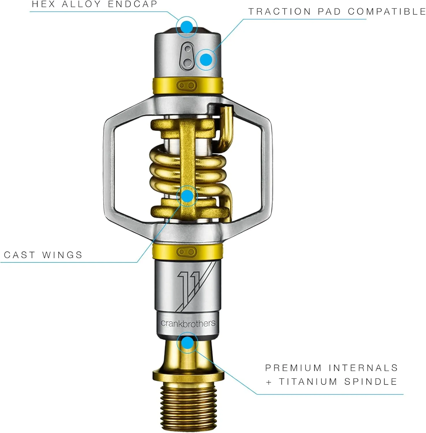 Crankbrothers Eggbeater MTB Clip-in Pedals - Minimal, Lightweight XC/Gravel Pedals