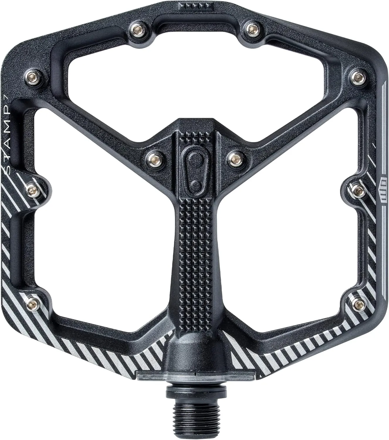 Crankbrothers Stamp Flat MTB Pedals - Size-Specific, Lightweight, Versatile, Durable Bike Pedals