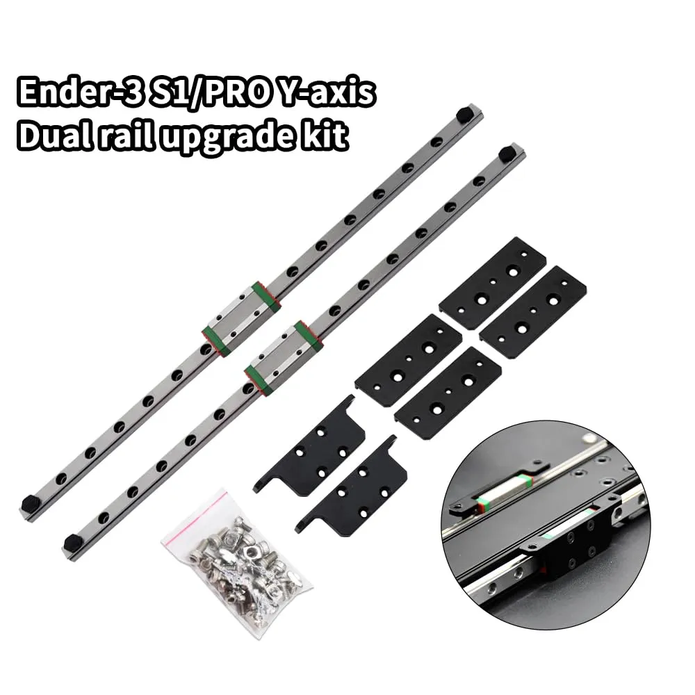Creativity Upgrade Y axis Linear Rail Guide Kit MGN9H 315MM Length for Ender 3 S1/ Ender 3 S1 Pro 3D Printer