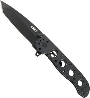 CRKT M16-02KS Folding Pocket Knife: EDC Lightweight Pocket Knife with Stainless Steel Handle, 3 Inch Tanto Blade, Flipper Opening, and Frame Lock