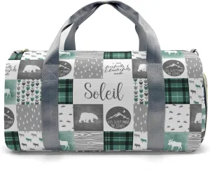 Custom Duffel Bag Wild Free Bear Adventure Compact and Convenient: Fitness Bags for the Modern Traveler