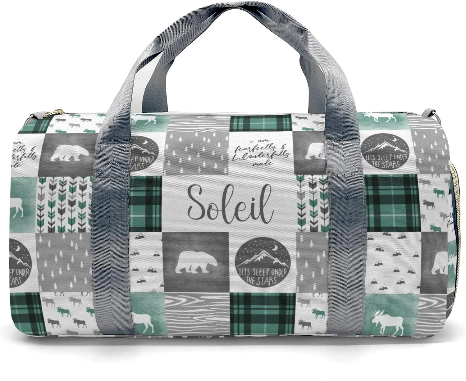 Custom Duffel Bag Wild Free Bear Adventure Compact and Convenient: Fitness Bags for the Modern Traveler