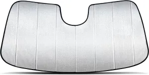 Custom Fit Windshield Foldable Sunshade for 2015 2016 2017 2018 2019 2020 Ford F-150 F150 Regular Cab, Super Cab, SuperCrew Cab, Compact Block UV Rays Visor Protector Folding Dual-Purpose